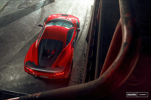 Фото дисков NOVITEC NF10 Черный глянец на Ferrari F8