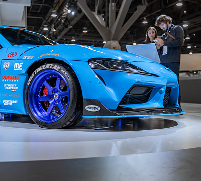Фото дисков HRE C106 на Toyota Supra A90