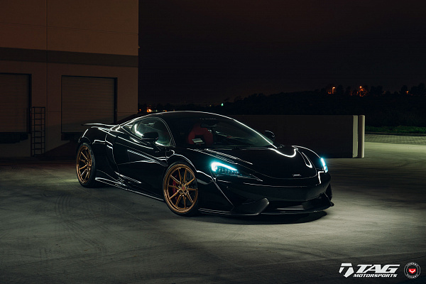 Фото дисков Vossen ML-X3 Глянцевое темное золото на McLaren 570S