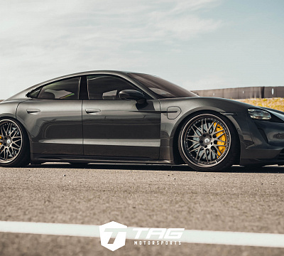 Фото дисков HRE 540C на Porsche Taycan I
