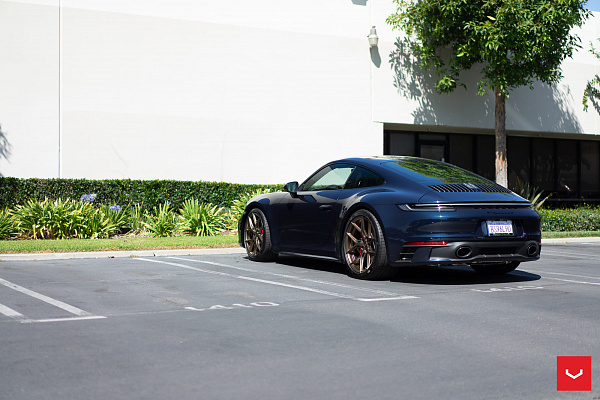 Фото дисков Vossen HF-5 Глянцевая бронза на Porsche 911 VIII