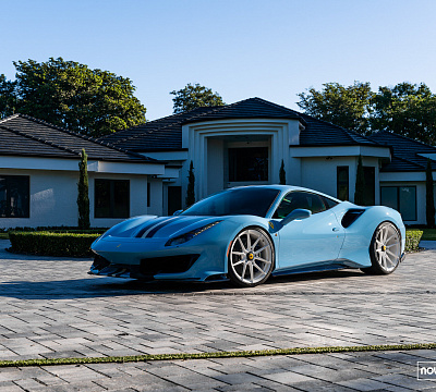 Фото дисков NOVITEC NF10 на Ferrari 488