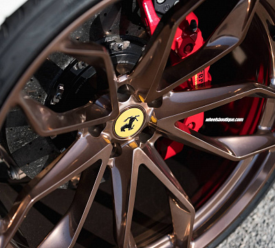 Фото дисков HRE P201 на Ferrari 488