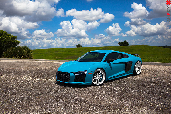 Фото дисков Anrky AN34 Белый сатин на Audi R8 (4S)