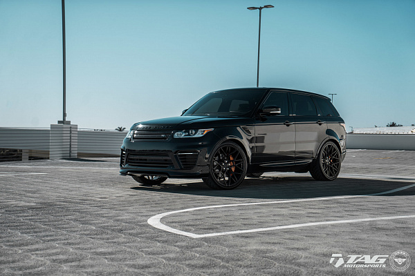Фото дисков Vossen UV-1 Черный глянец на Land Rover Range Rover Sport II