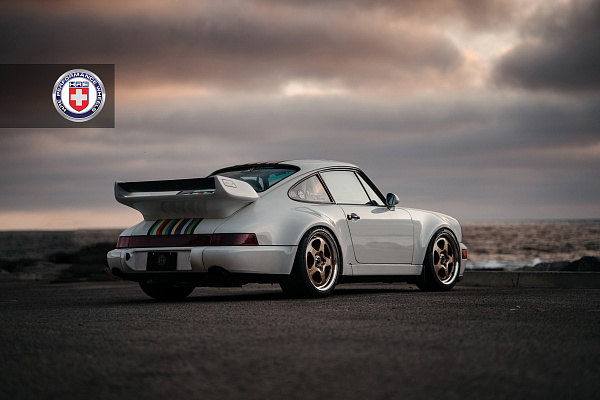 Фото дисков HRE 527 Глянцевое темное золото на Porsche 911 III
