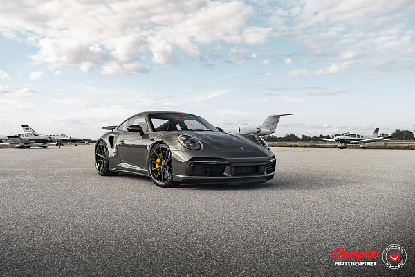 Фото дисков Vossen RS92 Глянцевый графит на Porsche 911 VIII