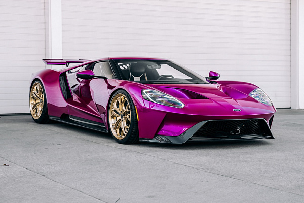 Фото дисков Brixton Forged PF14 R / RS Глянцевая шампань на Ford GT II