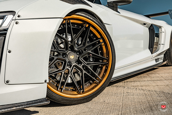 Фото дисков Vossen EVO-5R (3-Piece) Черный сатин на Audi R8 (4S)