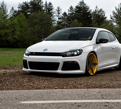 Фото дисков Vossen CV3 на Volkswagen Scirocco III