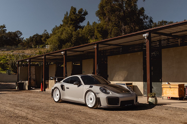 Фото дисков Brixton Forged TR20 Белый глянец на Porsche 911 VII