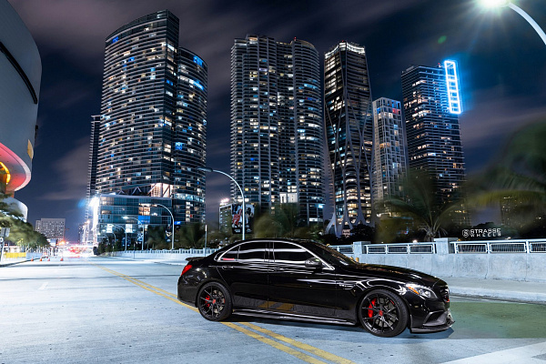 Фото дисков Strasse Wheels SM5R Deep Concave Monoblock Другой цвет на Mercedes-Benz C-Class (W205)