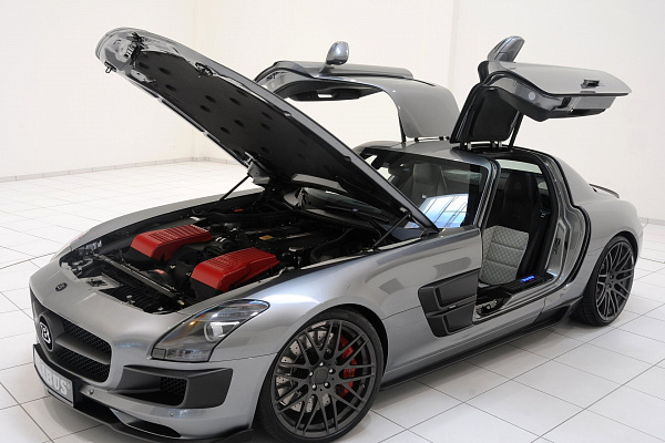 Фото дисков BRABUS Monoblock F (Platinum Edition) Матовый графит на Mercedes-Benz SLS AMG