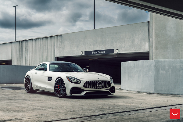 Фото дисков Vossen HF-4T Черный глянец на Mercedes-Benz AMG GT I