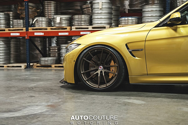 Фото дисков HRE P104 Сатиновая бронза на BMW 3/M3 (F3x/F80)