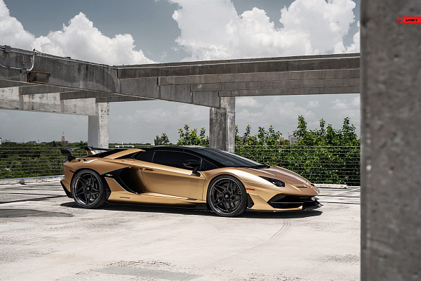 Фото дисков Anrky S3-X3 Черный сатин на Lamborghini Aventador