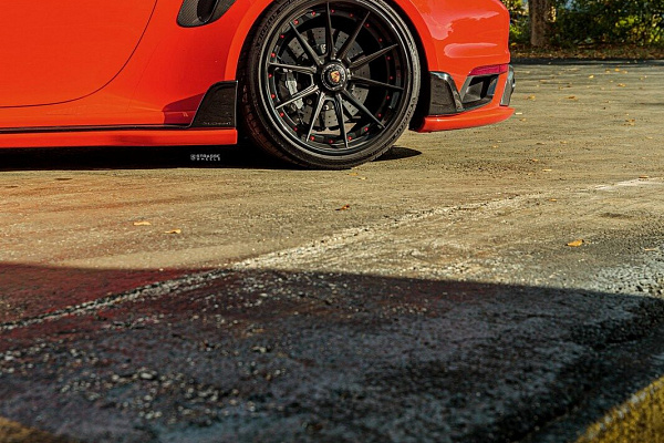 Фото дисков Strasse Wheels SV10 Deep Concave Duoblock Черный сатин на Porsche 911 VIII