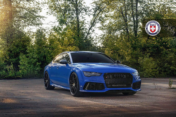 Фото дисков HRE P104 Черный глянец на Audi A/RS 7 (4G)