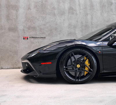 Фото дисков Anrky S1-X3 на Ferrari 488