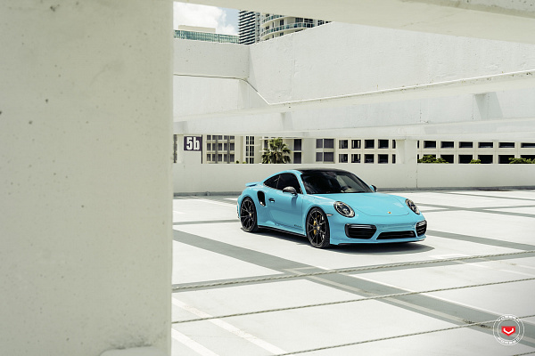 Фото дисков Vossen RS19 Черный глянец на Porsche 911 VIII