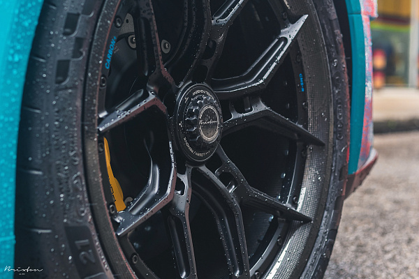 Фото дисков Brixton Forged CM5-R Черный сатин на Porsche 911 VII