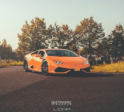 Фото дисков Strasse Wheels SV1 Deep Concave Monoblock на Lamborghini Huracan