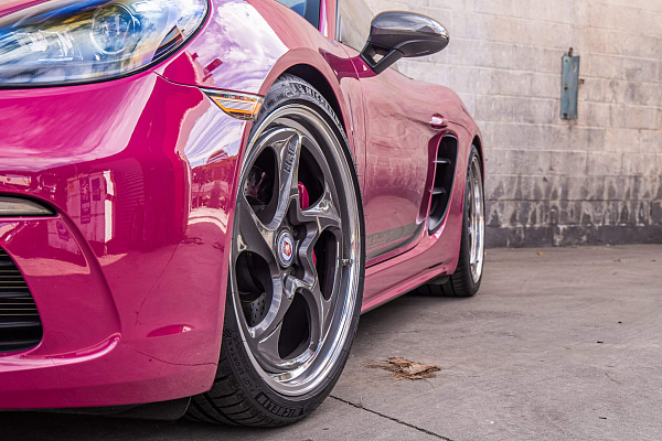 Фото дисков HRE 522 Глянцевый графит на Porsche Boxster IV