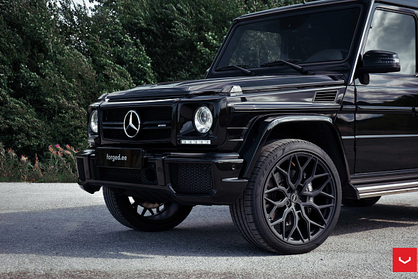 Фото дисков Vossen HF-2 Черный сатин на Mercedes-Benz G-Class II