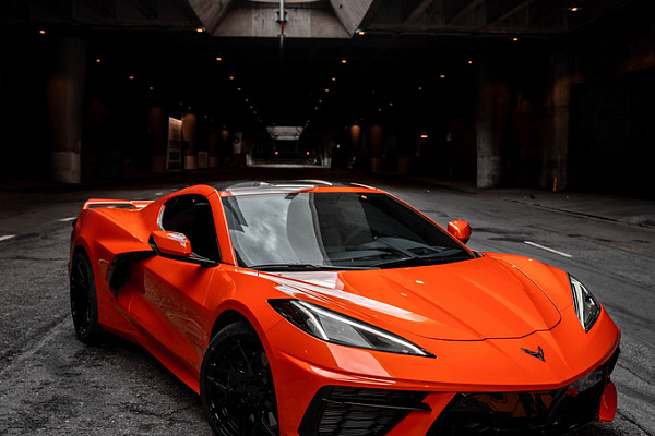 Фото дисков MRR FS01 Черный глянец на Chevrolet Corvette C8