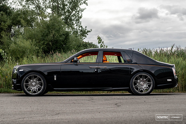 Фото дисков NOVITEC SP2 Глянцевый темный лак на Rolls-Royce Phantom