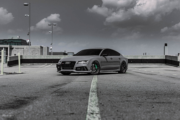 Фото дисков Brixton Forged PF5 Глянцевый темный лак на Audi A/RS 7 (4G)