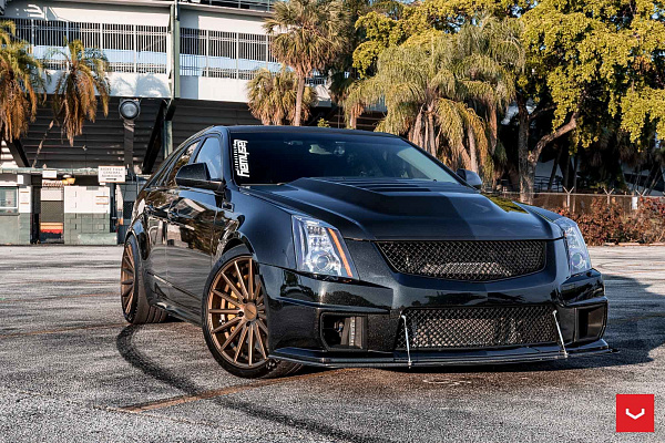 Фото дисков Vossen VFS-2 Сатиновая бронза на Cadillac CTS II