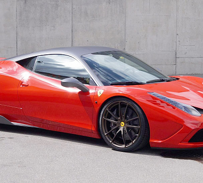 Фото дисков HRE P104 на Ferrari 458