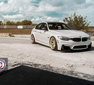 Фото дисков HRE R101 на BMW 3/M3 (F3x/F80)