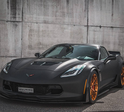 Фото дисков HRE P101 на Chevrolet Corvette C7