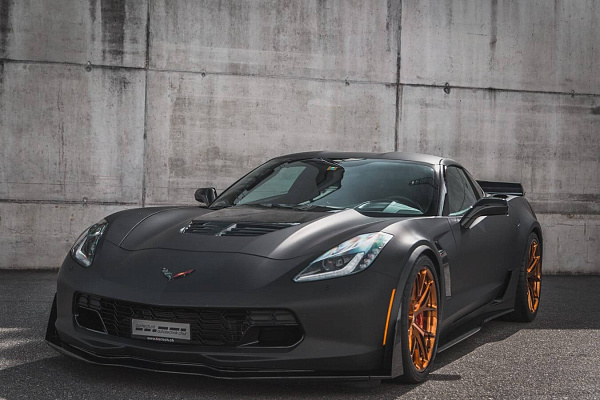 Фото дисков HRE P101 Глянцевая медь на Chevrolet Corvette C7