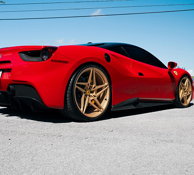 Фото дисков Anrky S1-X3 на Ferrari 488