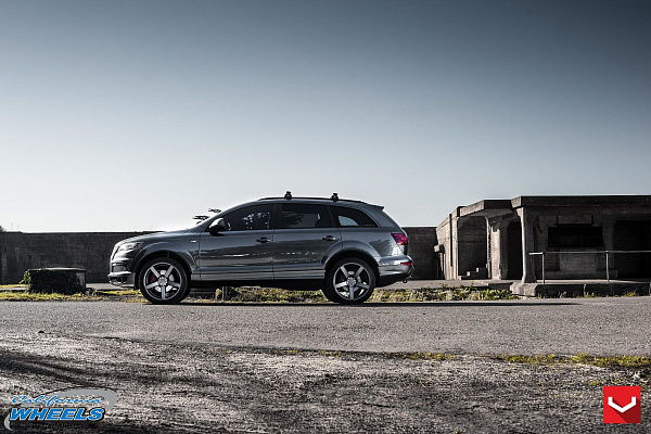 Фото дисков Vossen CV3 Сатиновый графит на Audi Q7 (4L)