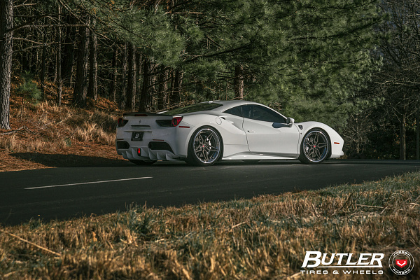 Фото дисков Vossen M-X1 (3-Piece) Сатиновый темный лак на Ferrari 488