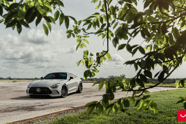 Фото дисков Vossen HF-7 Черный глянец на Mercedes-Benz AMG GT II