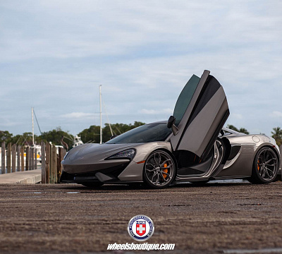 Фото дисков HRE P201 на McLaren 570S