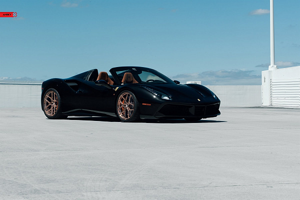 Фото дисков Anrky S1-X4 Глянцевая бронза на Ferrari 812