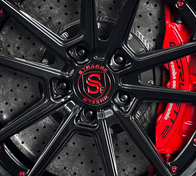 Фото дисков Strasse Wheels SV1 Deep Concave FS на Chevrolet Corvette C7