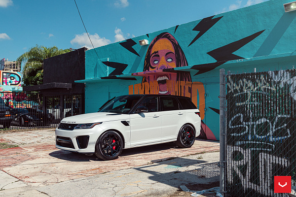Фото дисков Vossen HF-5 Черный глянец на Land Rover Range Rover Sport II