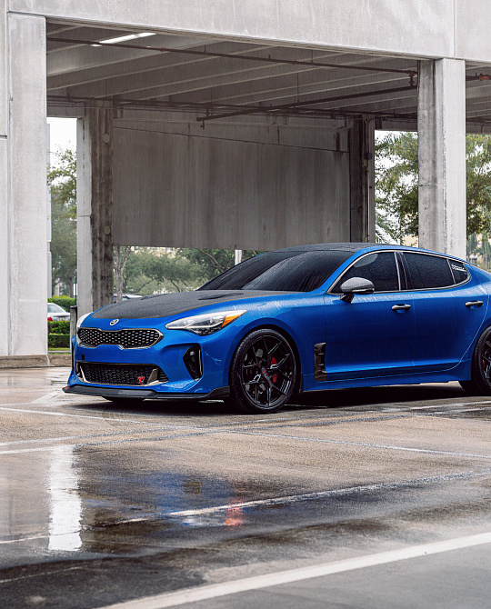 Фото дисков HF-5 Черный глянец на Kia Stinger