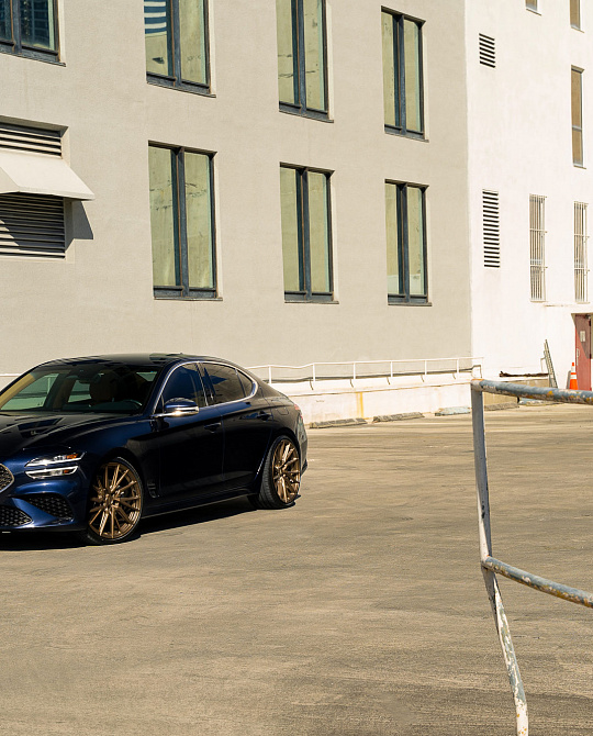 Фото дисков HF-4T Сатиновая бронза на Genesis G70