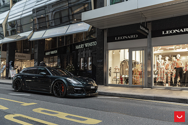 Фото дисков Vossen HF-3 Черный сатин на Porsche Panamera II