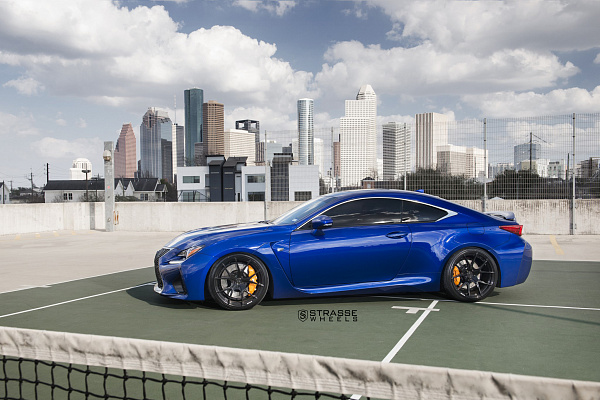 Фото дисков Strasse Wheels SM5R Deep Concave Monoblock Черный глянец на Lexus RC