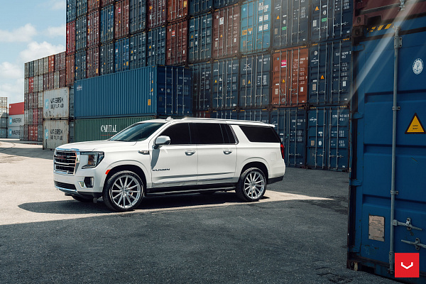 Фото дисков Vossen HF6-1 Серебро на GMC Yukon V