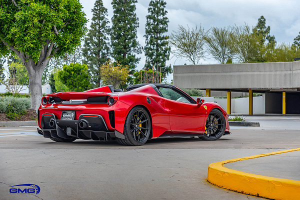 Фото дисков HRE P104SC Черный сатин на Ferrari 488